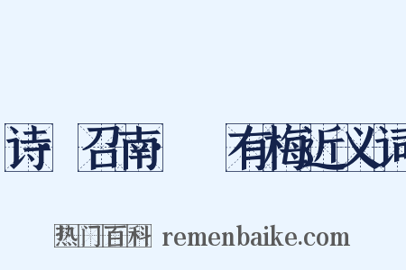 诗·召南·摽有梅近义词是什么意思的图片